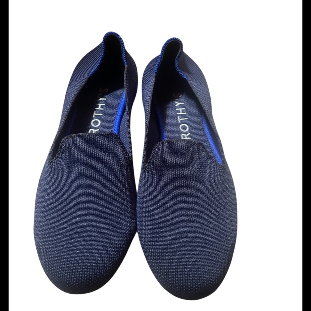 Rothy’s ‘The Flat’ Ballet Shoe Round Toe, Navy Solid, size 9 NAVY BLUE - Picture 11 of 11